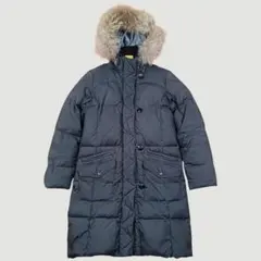 AIGLE エーグル ラクーンファー ダウンコート ブラックSサイズ