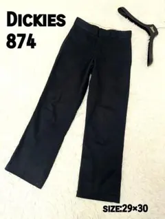 美品　Dickies　チノパン　紺　874 29×30 ワイド　ストレート　綿
