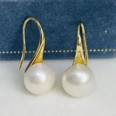 本真珠ピアス パール　ホワイト アレルギー対策 シルバー　 8mm 一粒パール
