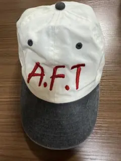afterbase A.F.T. 刺繍キャップ ホワイト/グレー