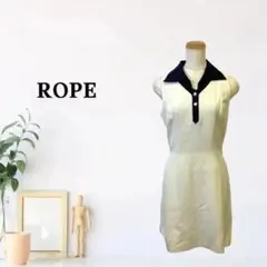 zG1625【M】ROPE ミニワンピース ミニ丈 無地 ボタン付き タイト