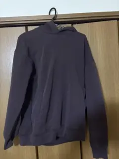 ユニクロC スウェットオーバーサイズプルパーカ　ワイン色　L