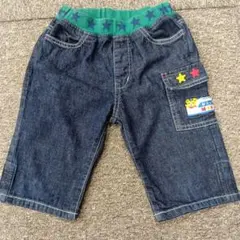 ミキハウス　MIKI HOUSE　半ズボン　110cm　デニム　プッチー　新幹線