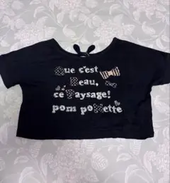 pom ponette Tシャツ 紺色　150㎝のサムネイル
