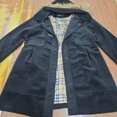 黒 フード付きモッズコート