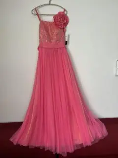 胸元スパンチュールロングドレス　演奏会　発表会　パーティ　ステージ衣装