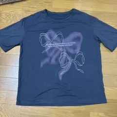 SHEIN リボンプリント Tシャツ M