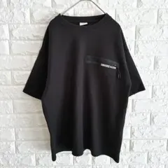 コンバース/半袖トップス/ワンポイント/鹿の子/M/ブラック