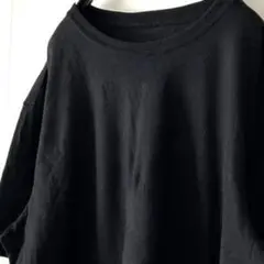 アスレチック プレーン 無地 Tシャツ L ブラック 黒 古着