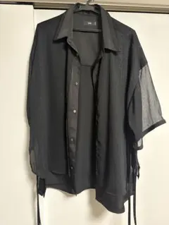 HYKE バイカラー シャツ ブラウス 白襟 ブルー サイズ1 - メルカリ