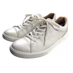 Clarks アンコスタレース ローカットスニーカー ホワイト 26.0cm