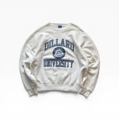 希少美品！USA製 90s チャンピオン カレッジプリント スウェット 白 XL