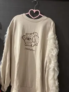 SZKコラボ　チャーミングスウェット　ベージュ