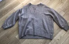 Fサイズ Vネック長袖ニット