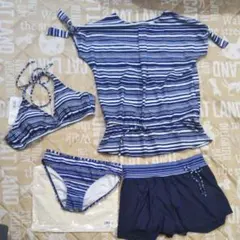 訳あり☆体型カバー水着☆４点セット