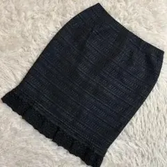 ［良品］EPOCA タイトスカート ブラック 38