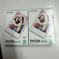 FUJIFILM instax mini インスタントフィルム 10枚入り　二箱