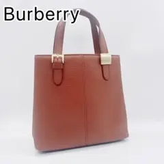 BURBERRY バーバリー レザー ノバチェックトートバッグ ハンドバッグ