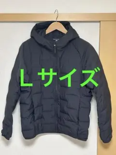 UNIQLO パフテックパーカ フード付き ブラック ダウンジャケット