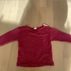 赤 長袖カットソー サイズ95