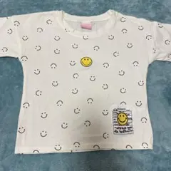 mineka スマイル柄 半袖Tシャツ