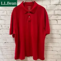L.L.Bean エルエルビーン 半袖ポロシャツ XXL REG レッド 鹿の子のサムネイル
