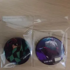 鬼滅の刃　ものがたる背中　缶バッジ　しのぶ　炭治郎