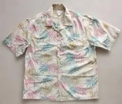 当時物 J.CREW 90s 巨人タグ 半袖 ボタニカル総柄 シャツのサムネイル