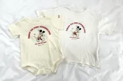 しまむら　リトシー　ディズニー　ミッキー　ミニー　ペア　お揃い　100 80