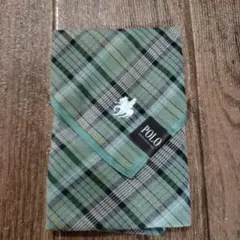 POLO チェック柄 ハンカチ グリーン系