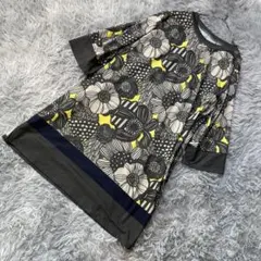 ✨美品✨ Zelal Sports 花柄チュニックワンピース 大人カジュアル L