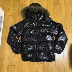 ダウンジャケット y2k 平成 グランジ swag 00s Y2K ファーダウンジャケット グランジ ブラック | 古着屋 PINK
