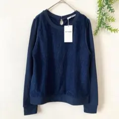 新品【RAY CASSIN】レーススウェットトレーナー　レイカズン　ネイビー