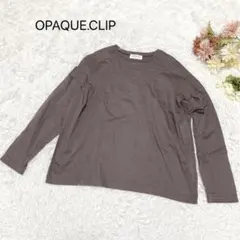 s3277【オペークドットクリップ】長袖 カットソー シンプル コットン100％