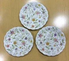 【一部欠けあり】Yodel Valley ヨーデルバレー　花柄プレート3枚セットのサムネイル