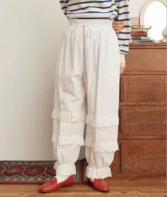CHILD WOMANブロード レースピンタック フリルパンツのサムネイル