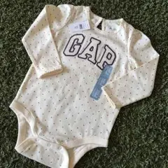 新品タグ付き★ベビーギャップGAP 長袖ロンパース ボディースーツ90