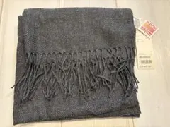 ヒートテックマフラー　ダークグレイ