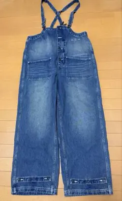 デニムオーバーオール ブルー系 カジュアル