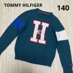 トミーヒルフィガー 140 ニット セーター 140 130 緑 子供