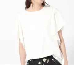 グローバルワーク　 2wayオープンショルダーTシャツ　ホワイト　M