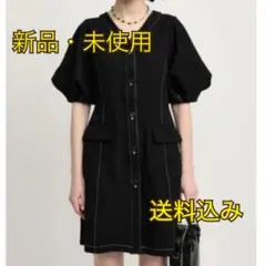 SLY ブラック 半袖ミニワンピース　ワンピース