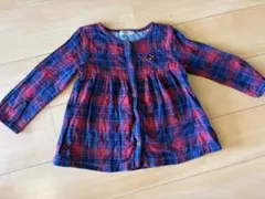 DOUBLE.B チェック柄ワンピース 110