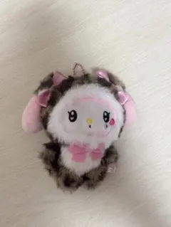 マイメロディ ヒョウ柄 ぬいぐるみマスコット