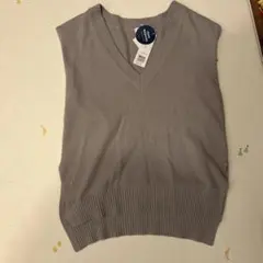 a.v.v グレー Vネック ニットベスト M