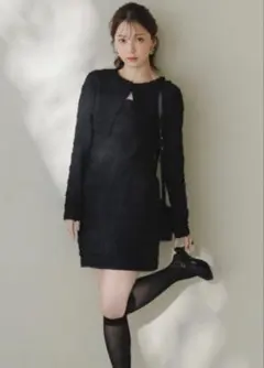 SNIDEL 黒 タイトドレス 購入時13,000円