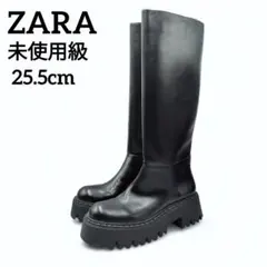 ✨️ほぼ新品✨️ザラ　ZARA　超厚底 ロングブーツ ブラック 25.5cm相当