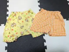 90センチ 半ズボン ハーフパンツ 2枚セットまとめ ドキンちゃん