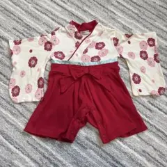 ベビー　袴ロンパース　70 女の子