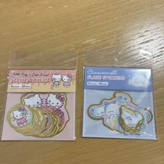 ハローキティ・シナモロール フレークシールセット